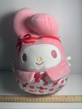 2025 8-inch Squishmallows plush toy Sanrio character My Melody as a cupid.
